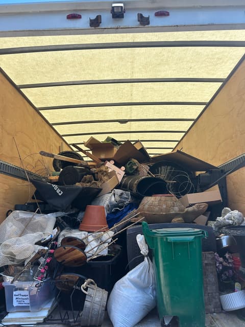 A full truck load from a household cleanout